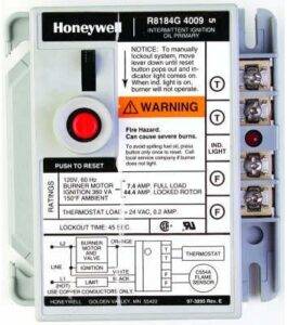 Honeywell R8184G PROTECTORELAY OIL BURNER 6 inch - R8184G4009/U R8184G-c25
