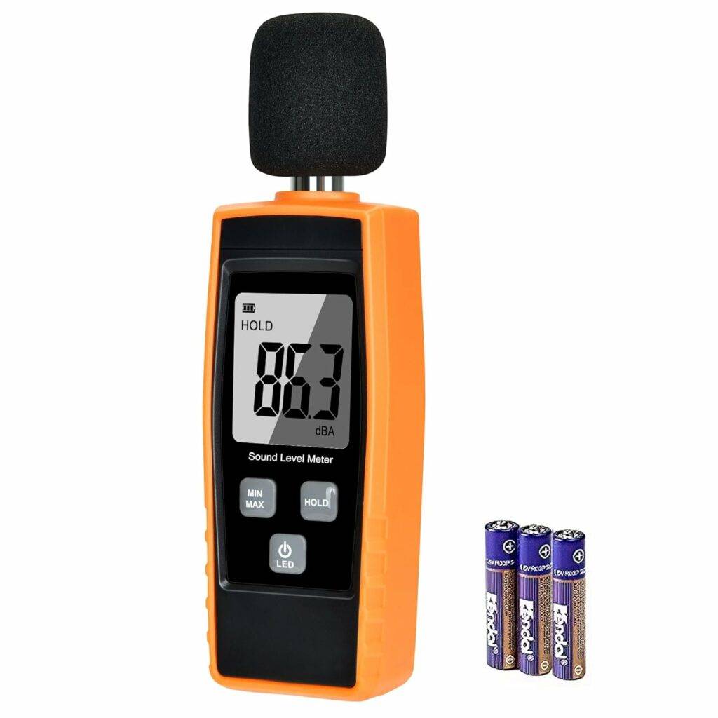 Hand-Held Sound Level Meter,V-Resourcing 30~130 dB Decibel Noise Measurement Tester with Backlight Digital LCD Display for Indoor/Outdoor Uses [Max/Min/Hold...